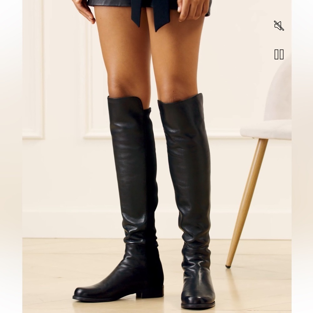 Stuart Weitzman Leather over the knee 5050 boots - Picture 6 of 13